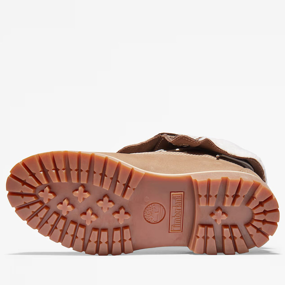 Timberland Women's Warm-Lined Waterproof Roll-Top Boot in Light Brown Nubuck