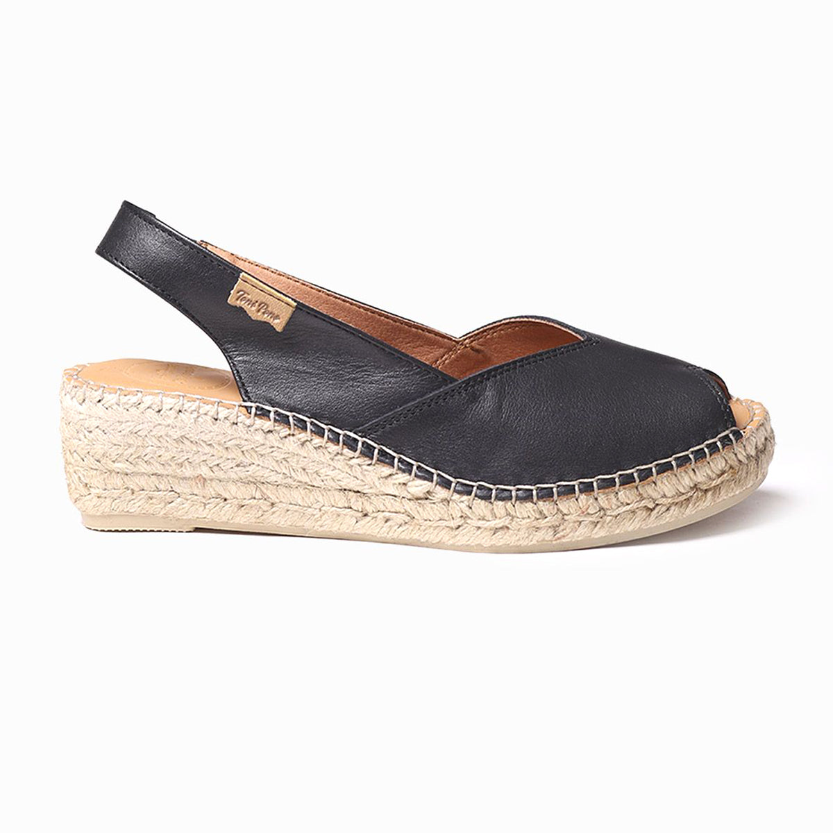 Toni Pons Bernia Women's Wedge Espadrilles in Black