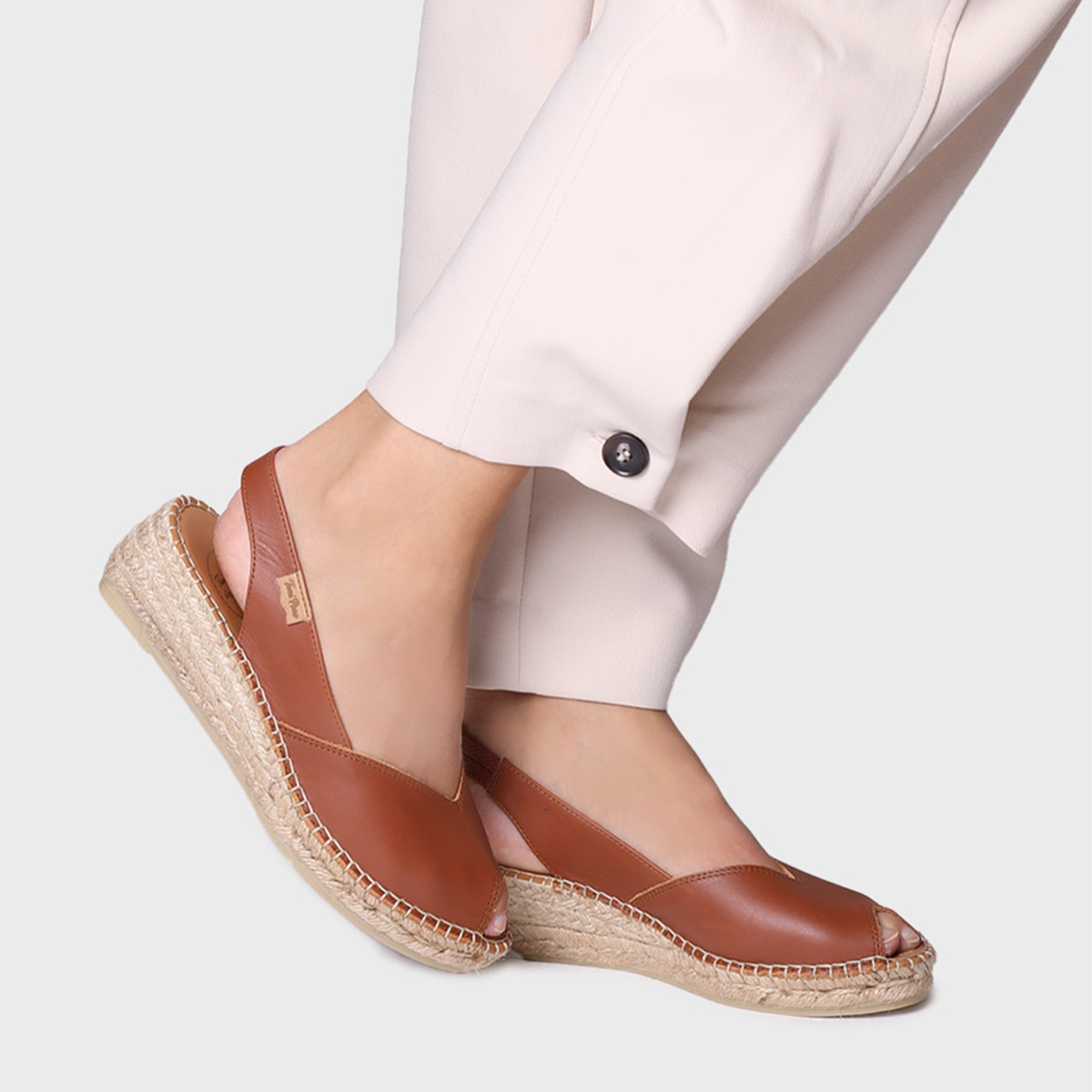 Toni Pons Bernia Women's Wedge Espadrilles in Tan