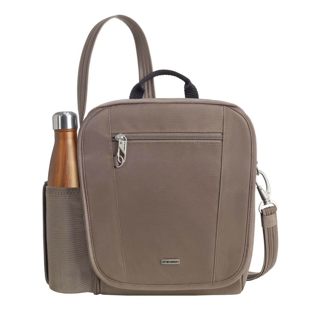 Travelon Unisex Anti-Theft Classic Tour Bag in Hazelnut