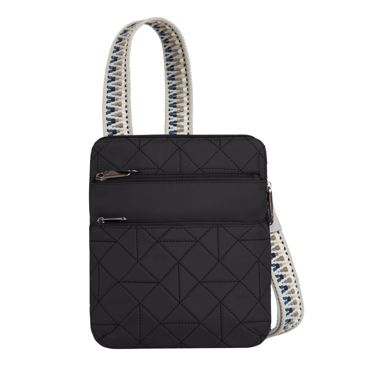 Boho-Inspired Anti-Theft Bag by Travelon, Slim Design in black – Style, Security, and Functionality