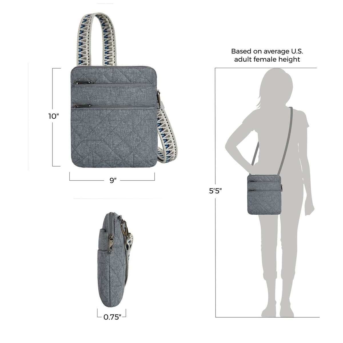 Anti-Theft Boho Slim Bag