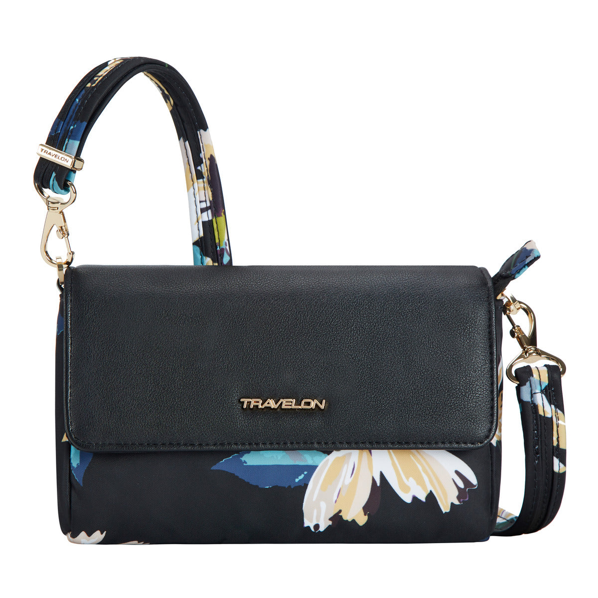 Anti-Theft Addison Convertible Belt Bag in Midnight Floral