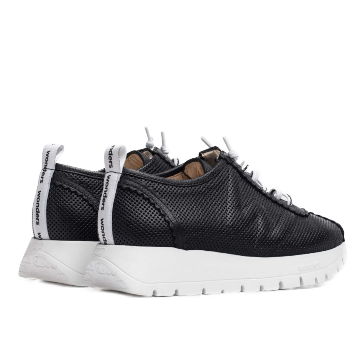 Wonders A-2424 Women's Dress Sneaker in Black