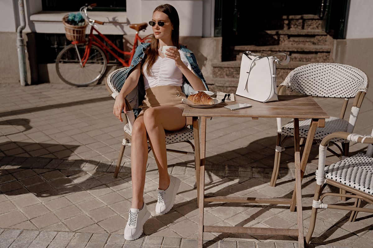 Wonders A-2424 Women's Dress Sneaker in Off White