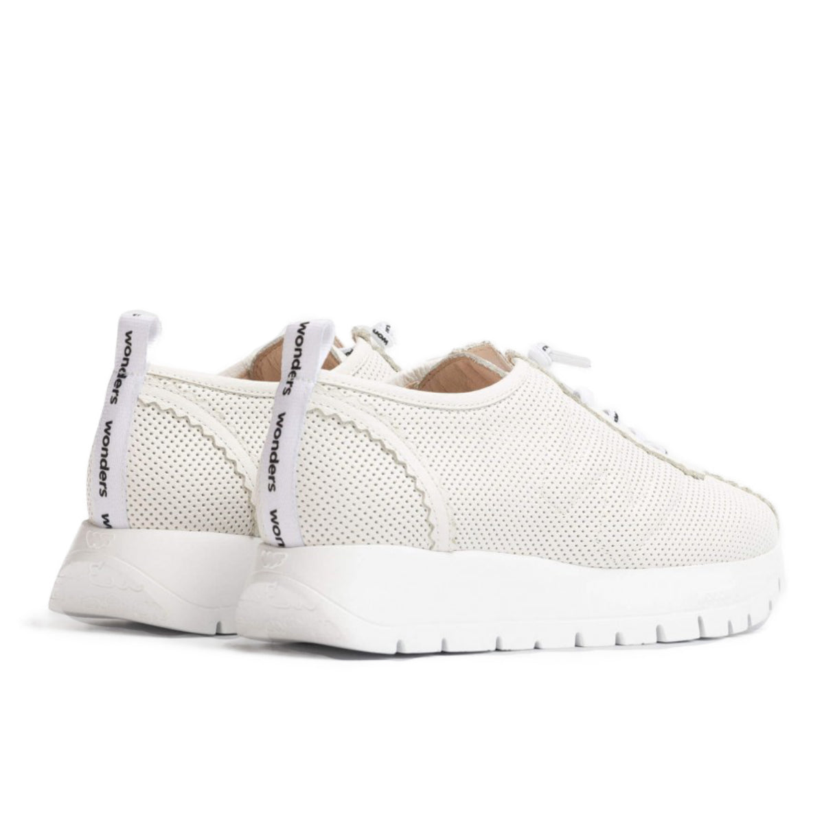 Wonders A-2424 Women's Dress Sneaker in Off White