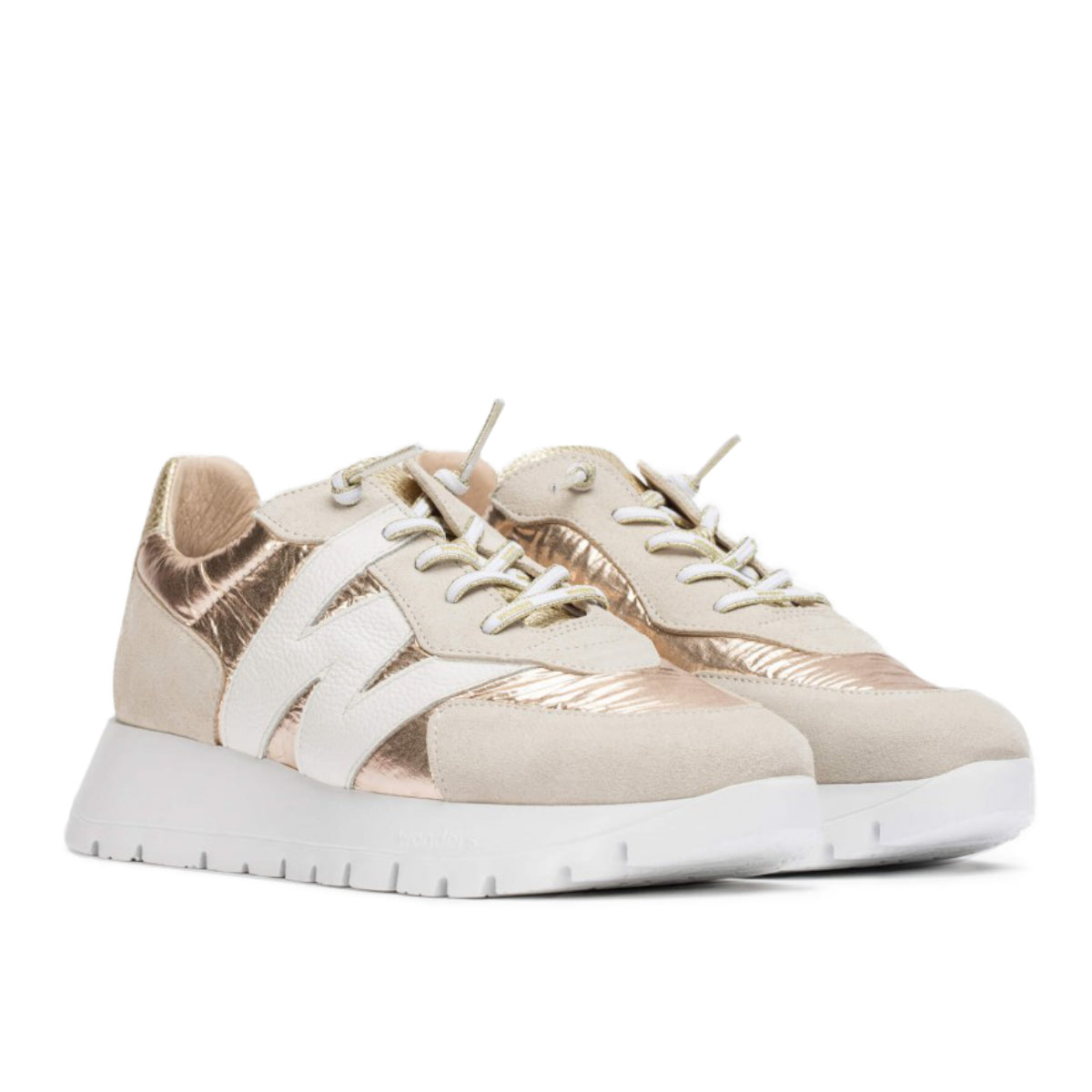 Wonders A-2464 Women's Dress Sneaker in Beige