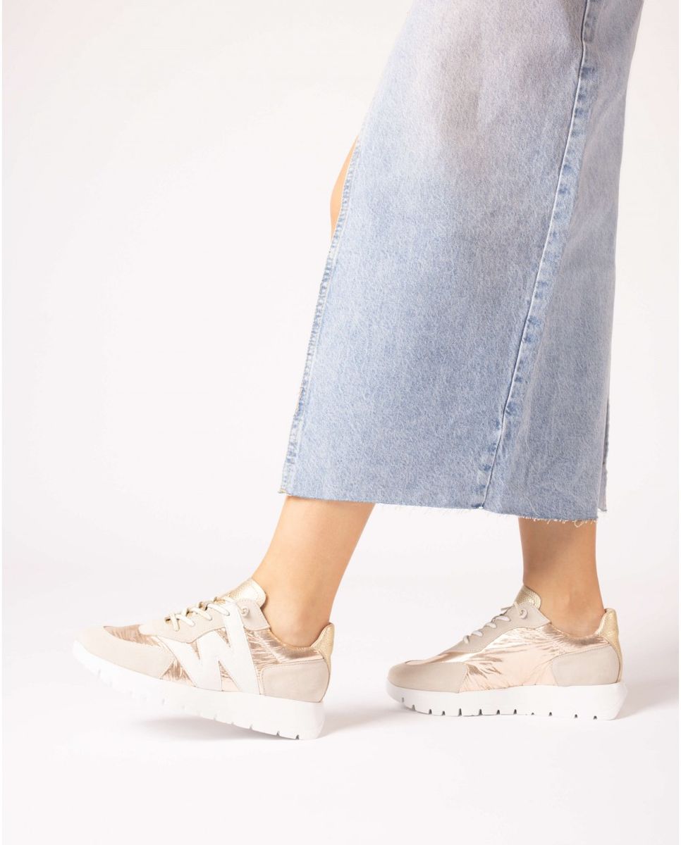 Wonders A-2464 Women's Dress Sneaker in Beige