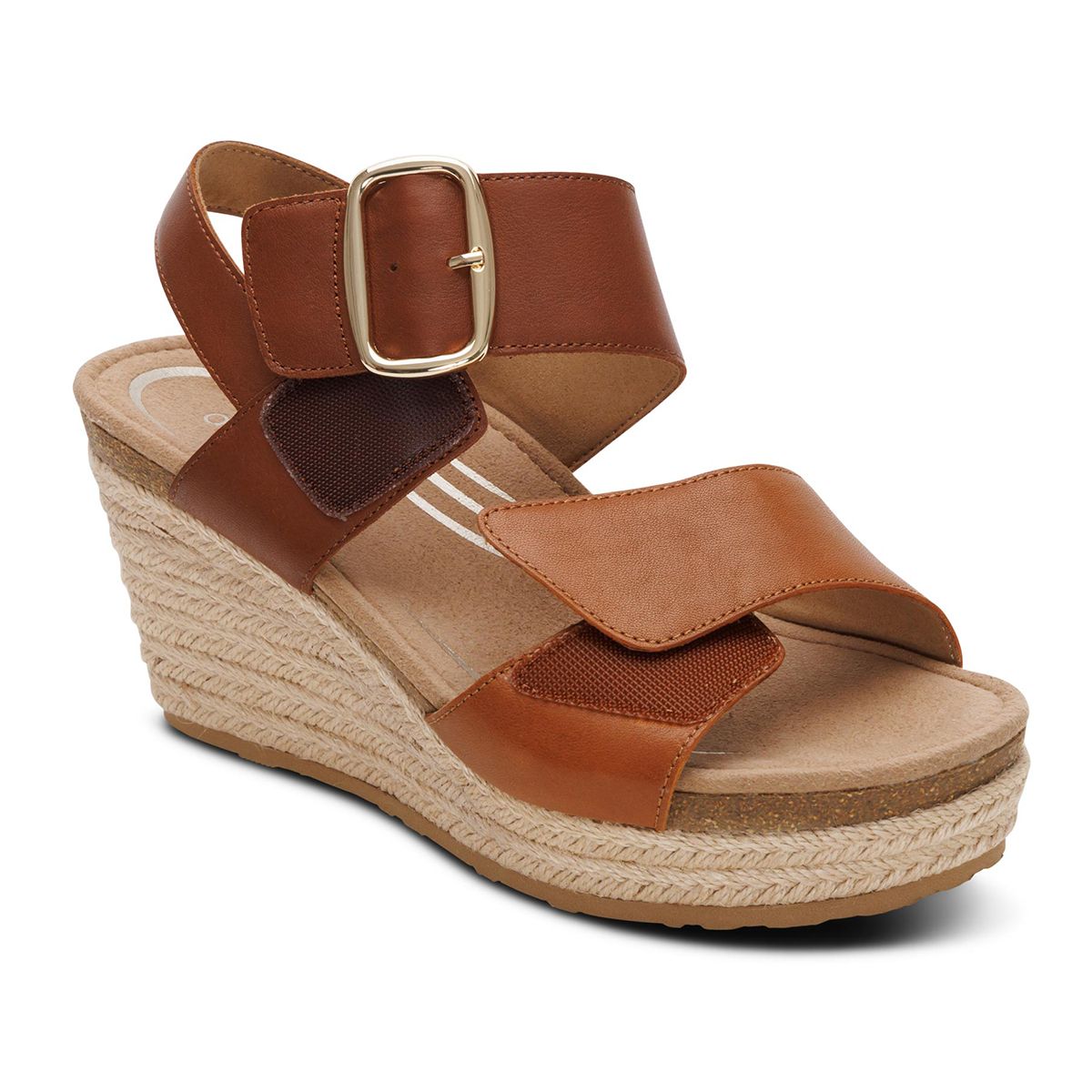 Aetrex Ashley Women's Arch Support Wedge in Coffee