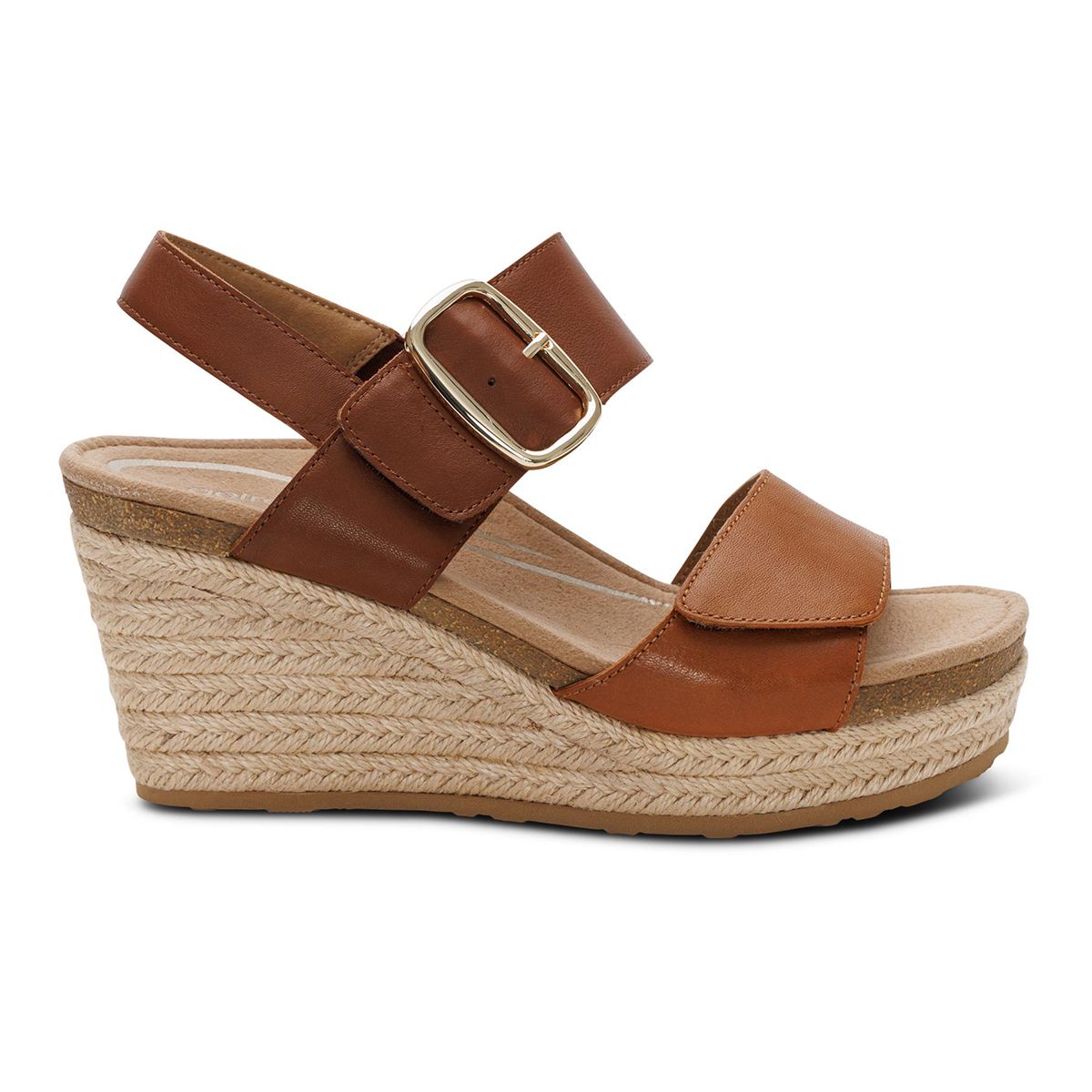 Aetrex Ashley Women's Arch Support Wedge in Coffee