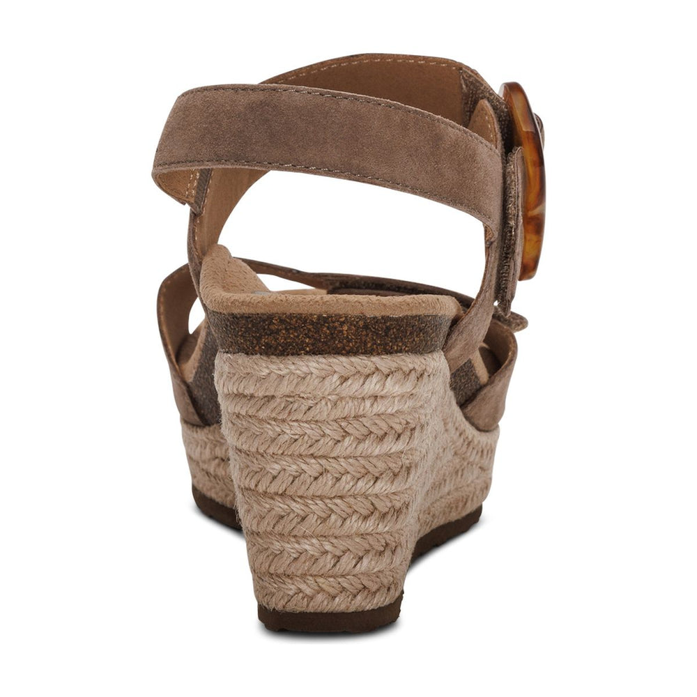 Aetrex Ashley Women's Arch Support Wedge in Taupe