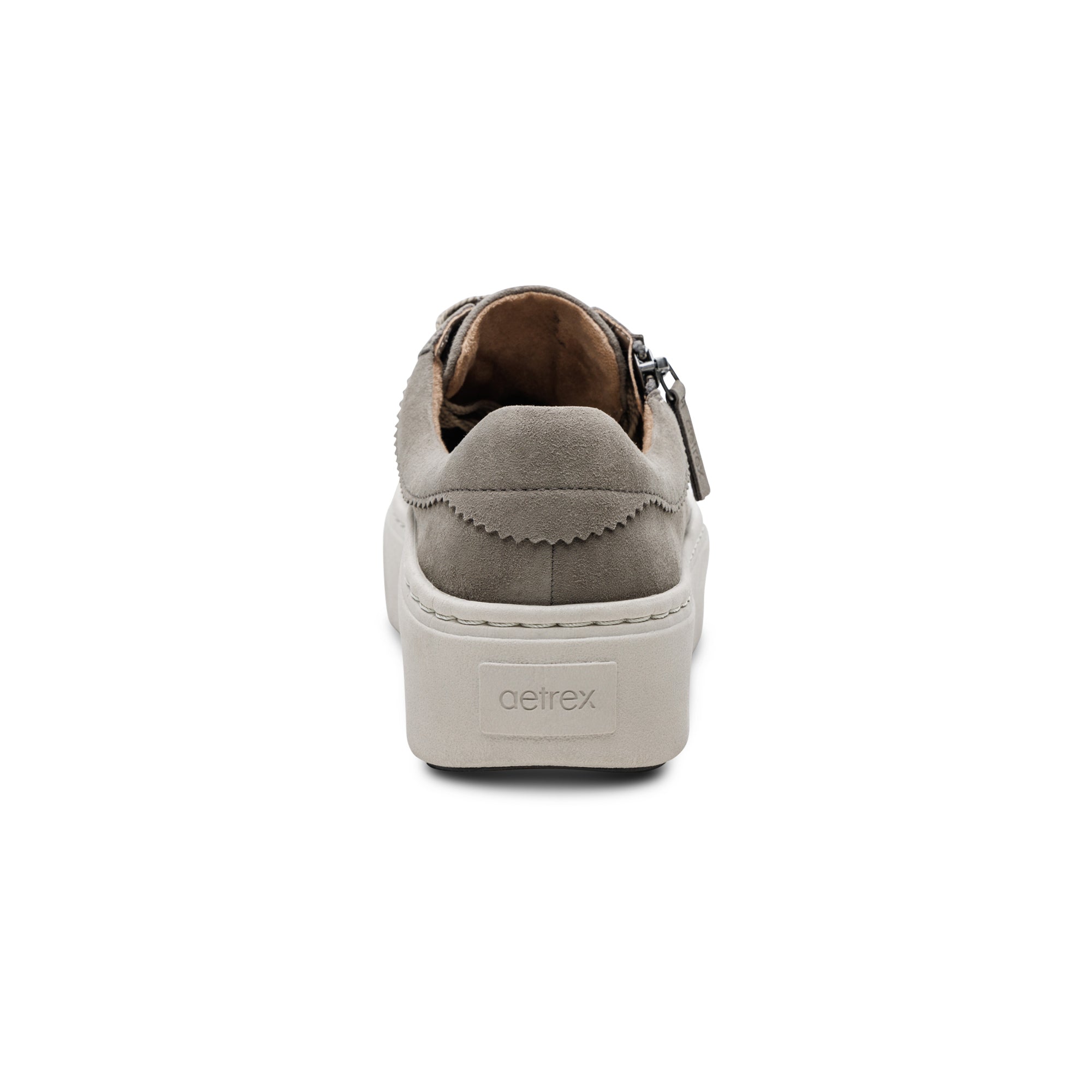 Aetrex Aubrey Arch Support Platform Sneaker in Taupe