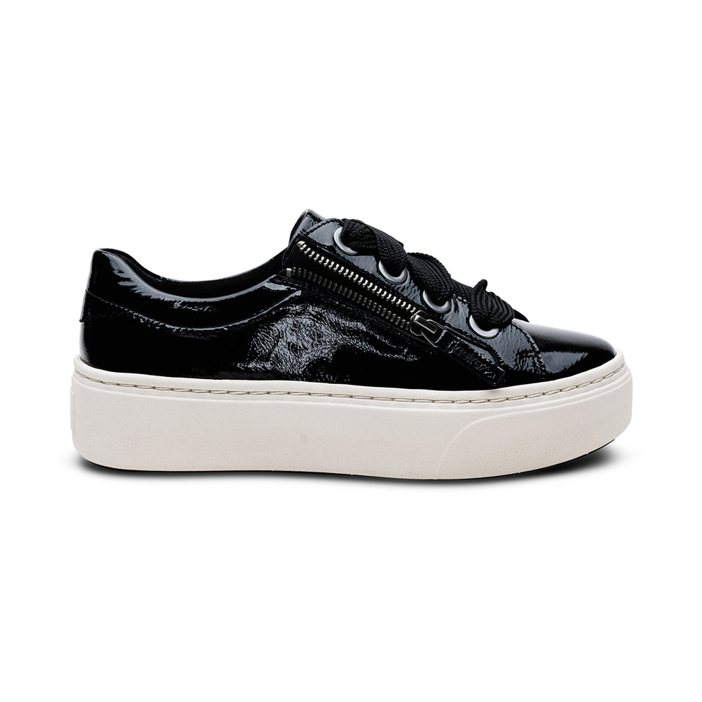 Aetrex Aubrey Arch Support Platform Sneaker in Black Patent