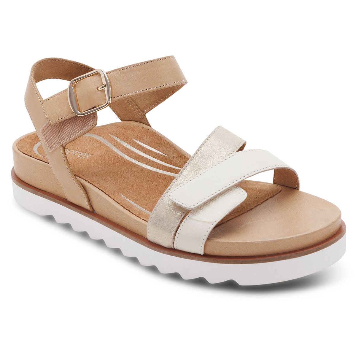 Aetrex Cass Women's Arch Support Sandal in Champagne