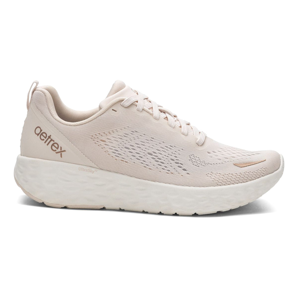Aetrex Danika Women's Arch Support Sneaker in Ivory