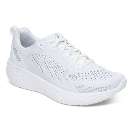 Aetrex Danika sneaker; women’s orthotic sneakers; stylish arch support sneakers; memory foam walking shoes; plantar fasciitis sneakers; lightweight everyday sneakers