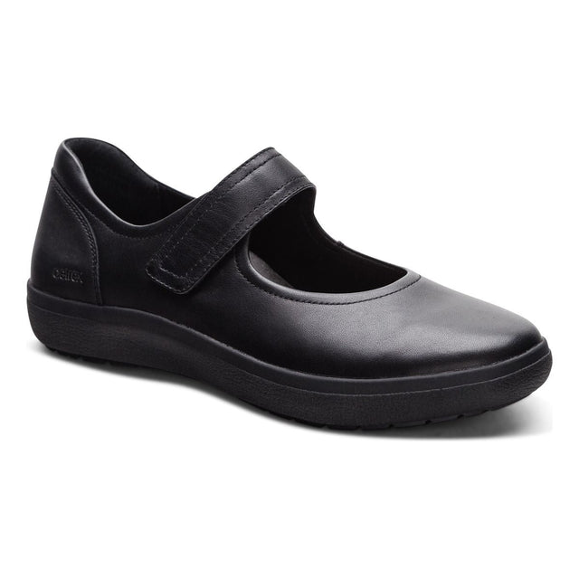 Comfort Mary Jane Shoe by Aetrex. Arch support and lots of cushioning. Style is Erica. 