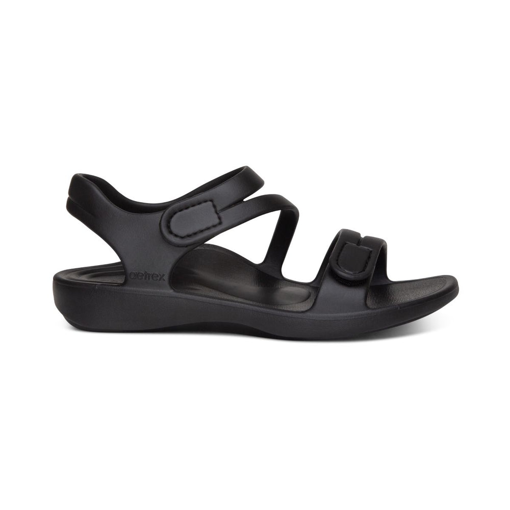 Aetrex Jillian Women's Sport Sandal – Black