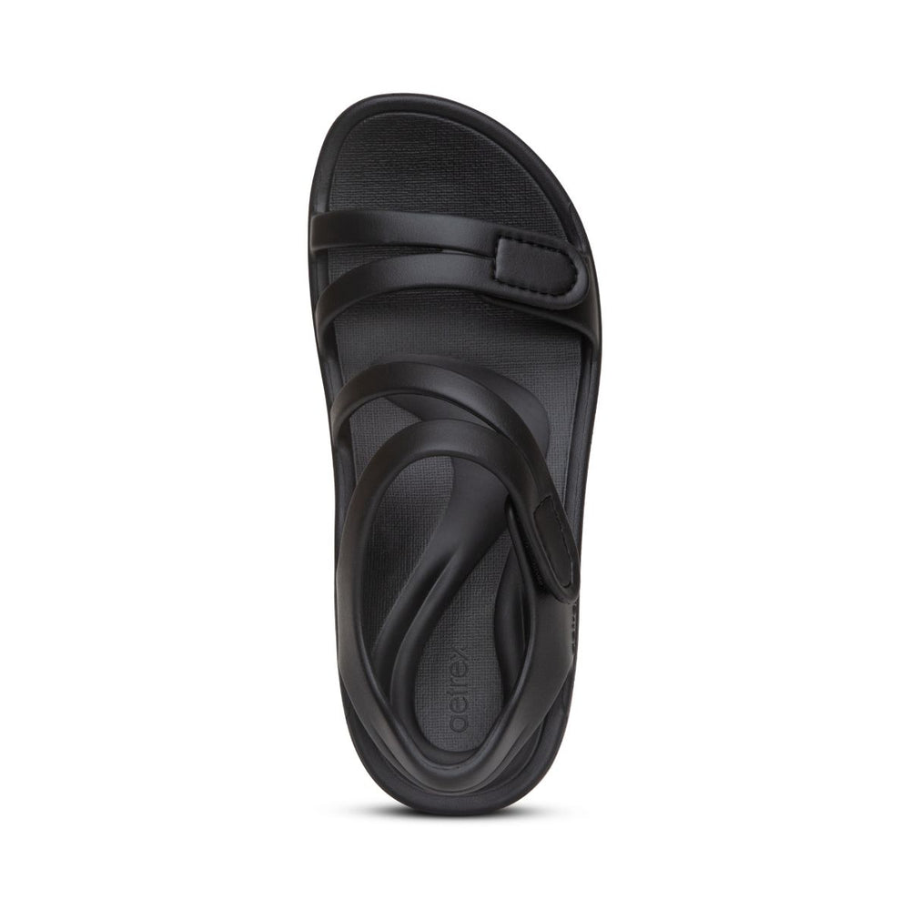 Aetrex Jillian Women's Sport Sandal – Black