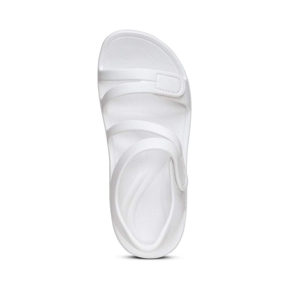 Aetrex Jillian Women's Sport Sandal – White