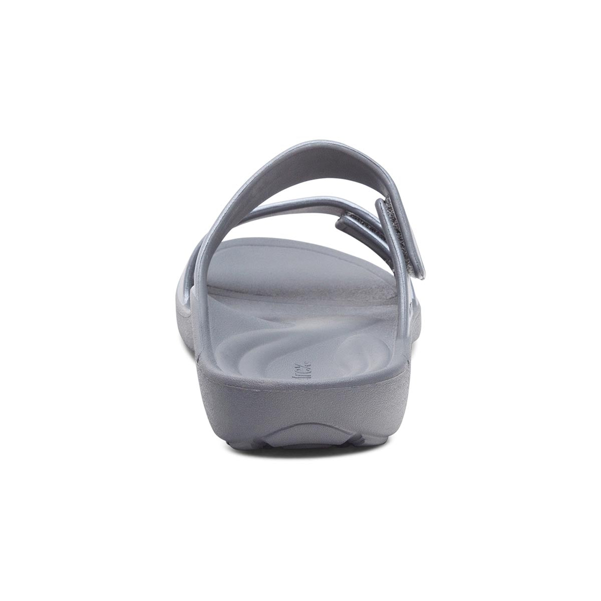 Aetrex Kaia Women's Two Band EVA Slide – Black Pewter