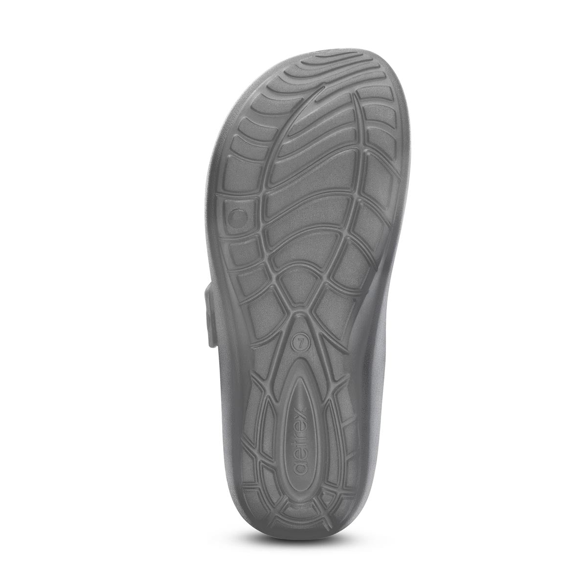 Aetrex Kaia Women's Two Band EVA Slide – Black Pewter