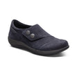 Aetrex Karina Women's Monk Strap Velcro Navy