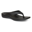 Aetrex Maui Men’s Orthotic Flip-Flop in Black, featuring a contoured footbed and durable strap. L3000M.