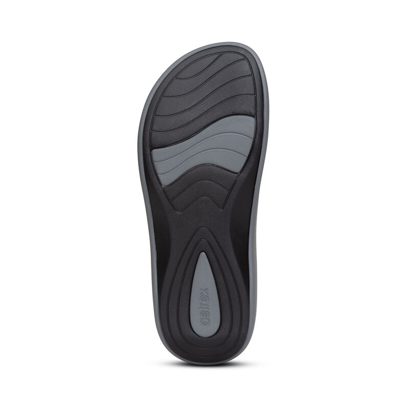 Aetrex Maui Women's Orthotic Flips – Grey