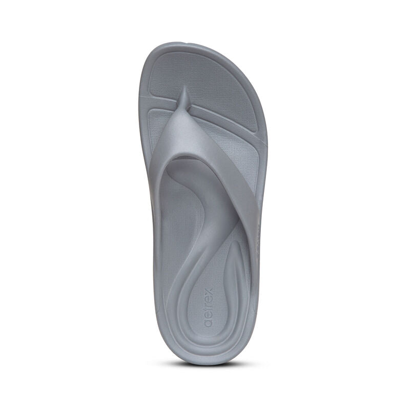Aetrex Maui Women's Orthotic Flips – Grey