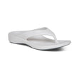 Aetrex Maui Women's Orthotic Flips – White Gloss