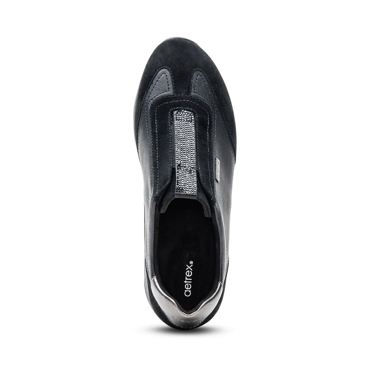 Aetrex Megan Arch Support Sneaker in Black