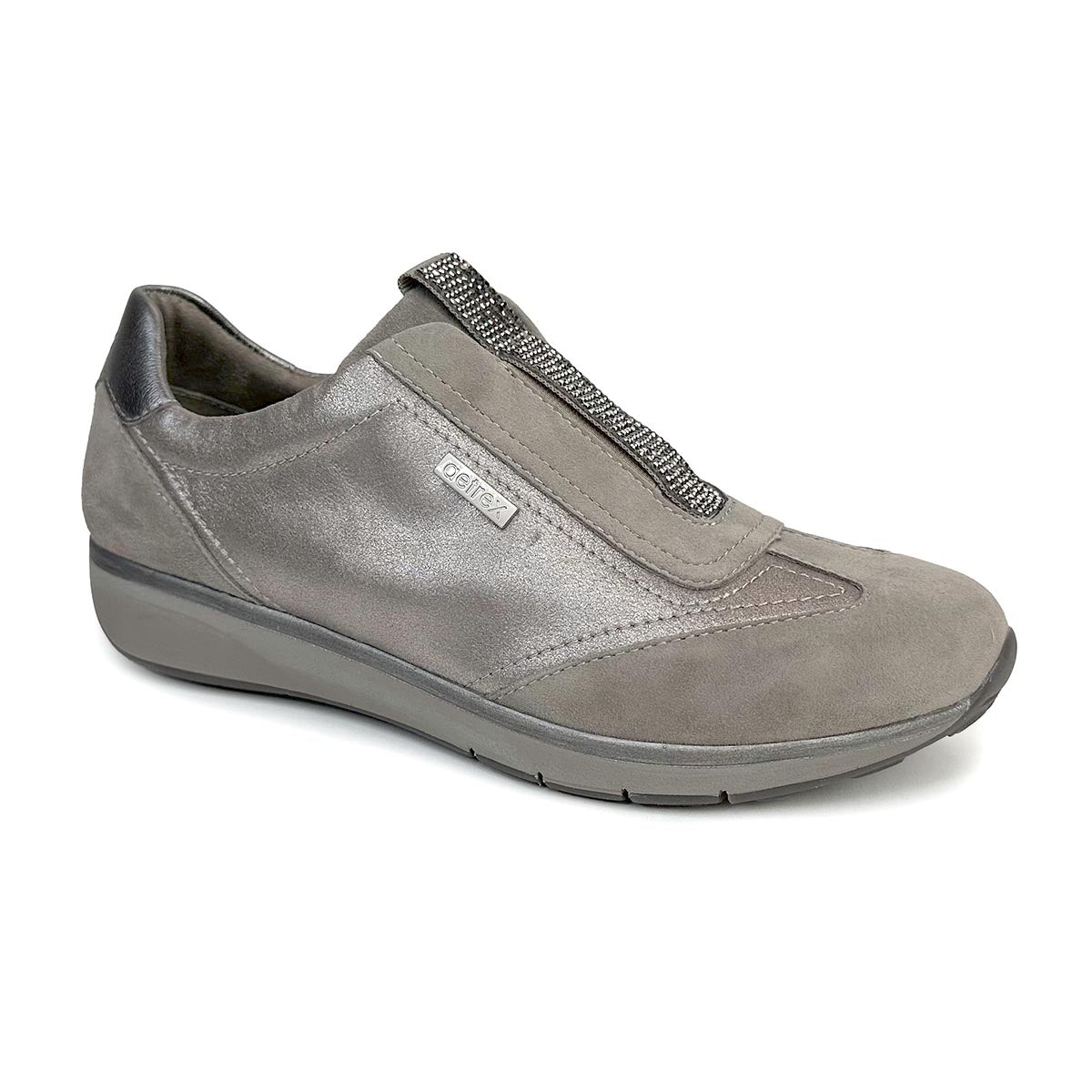 Aetrex Megan Arch Support Sneaker in Pewter