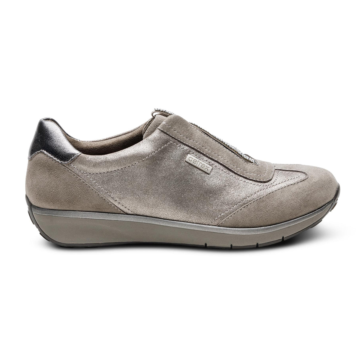 Aetrex Megan Arch Support Sneaker in Pewter