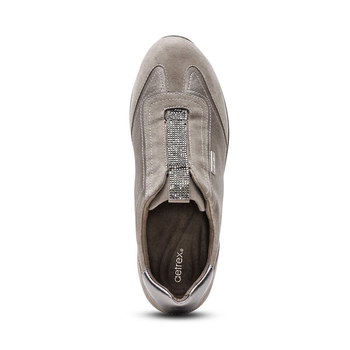 Aetrex Megan Arch Support Sneaker in Pewter