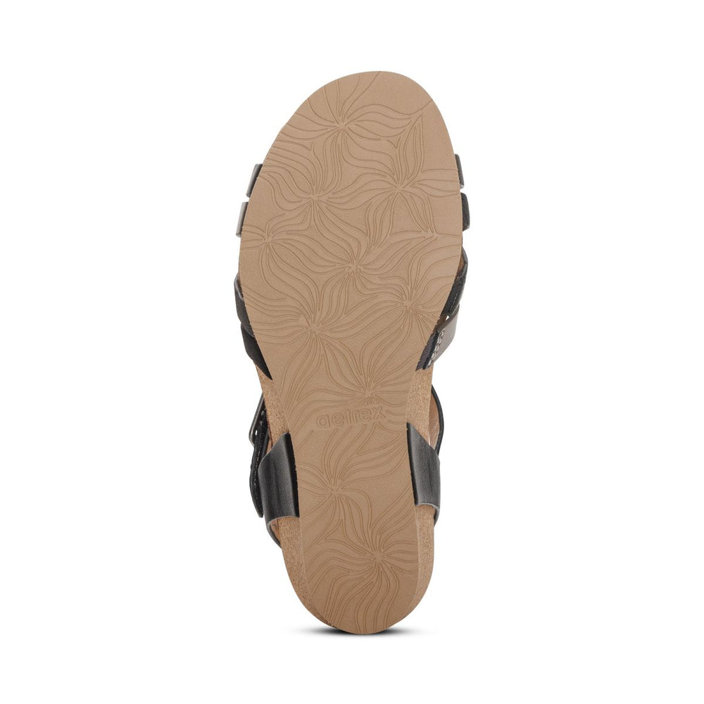 Aetrex Noelle Women's Arch Support Wedge – Black
