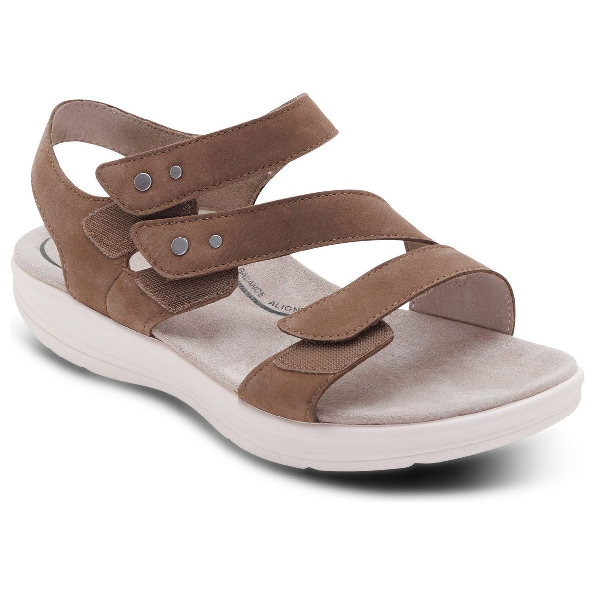 Aetrex Savannah Women's Quarter Strap Sandal – Taupe