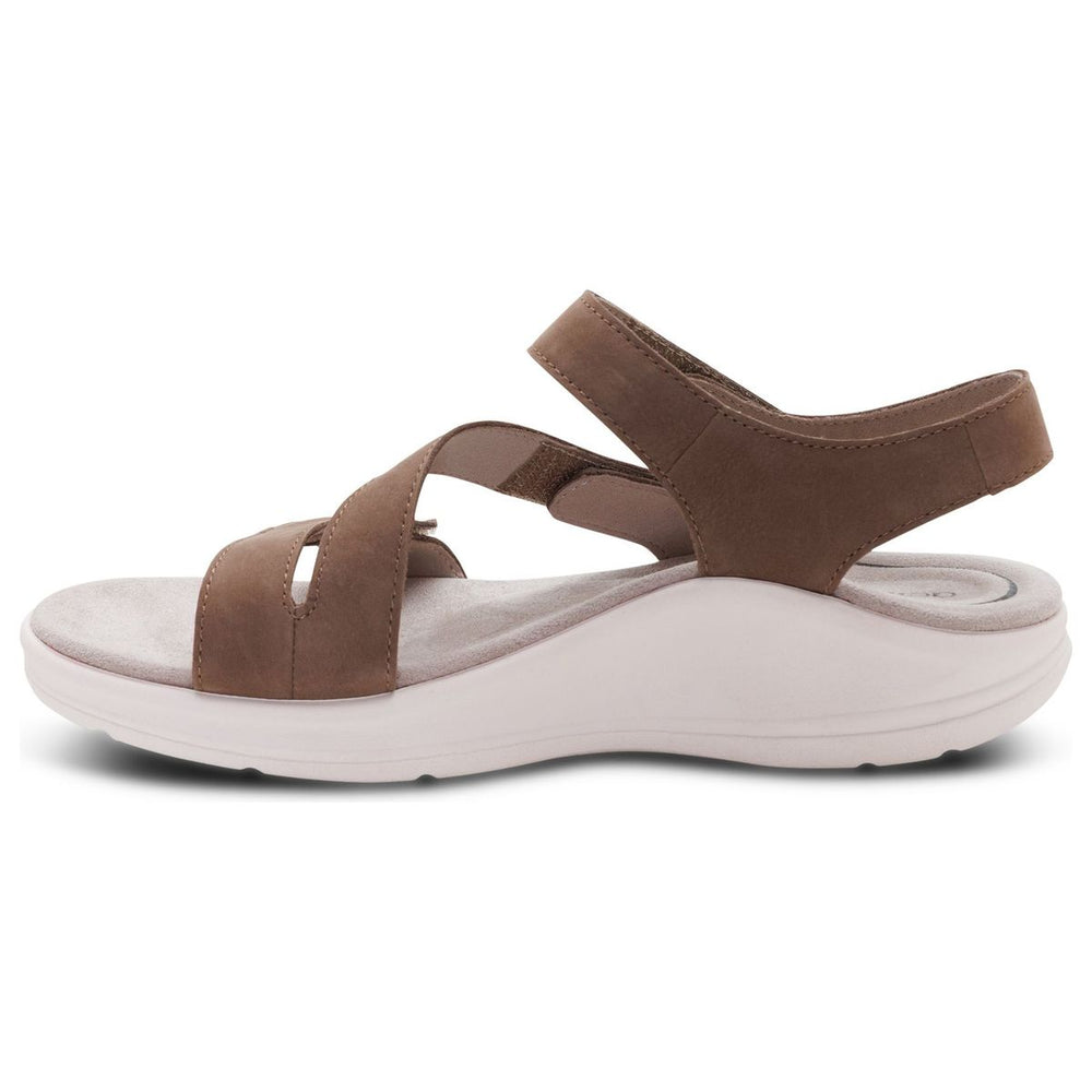 Aetrex Savannah Women's Quarter Strap Sandal – Taupe