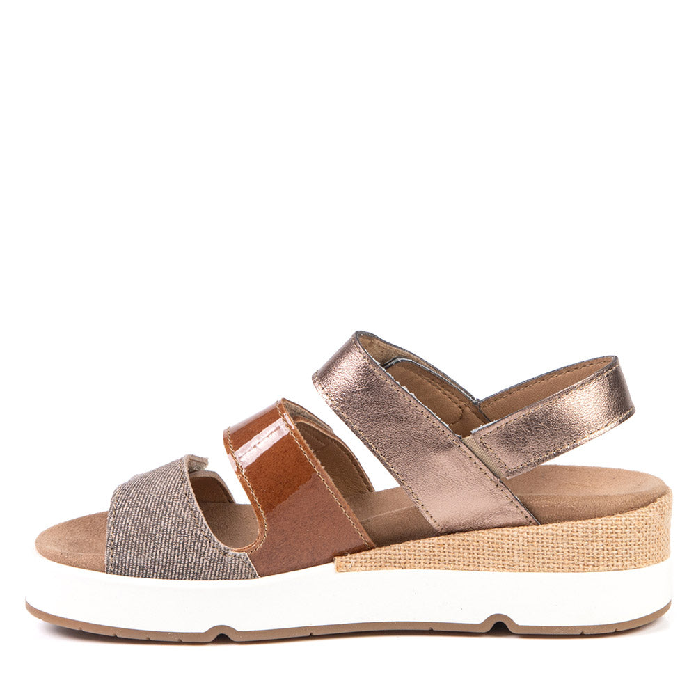 Anzia 11429 Women's Wedge Sandals in Tan