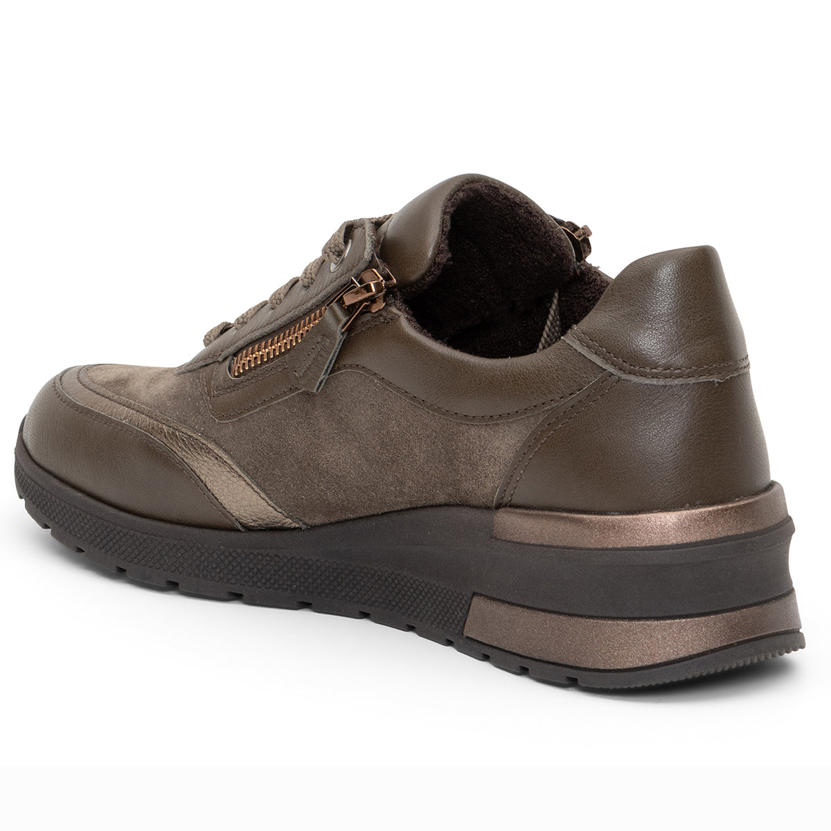 Ara Nevada II Women's Wedge Sneaker In Brown