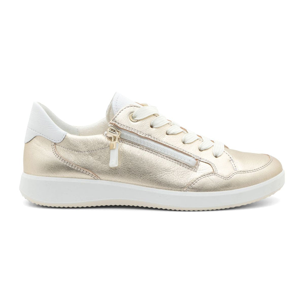 Ara Ramona Women's Zip Sneaker In Gold