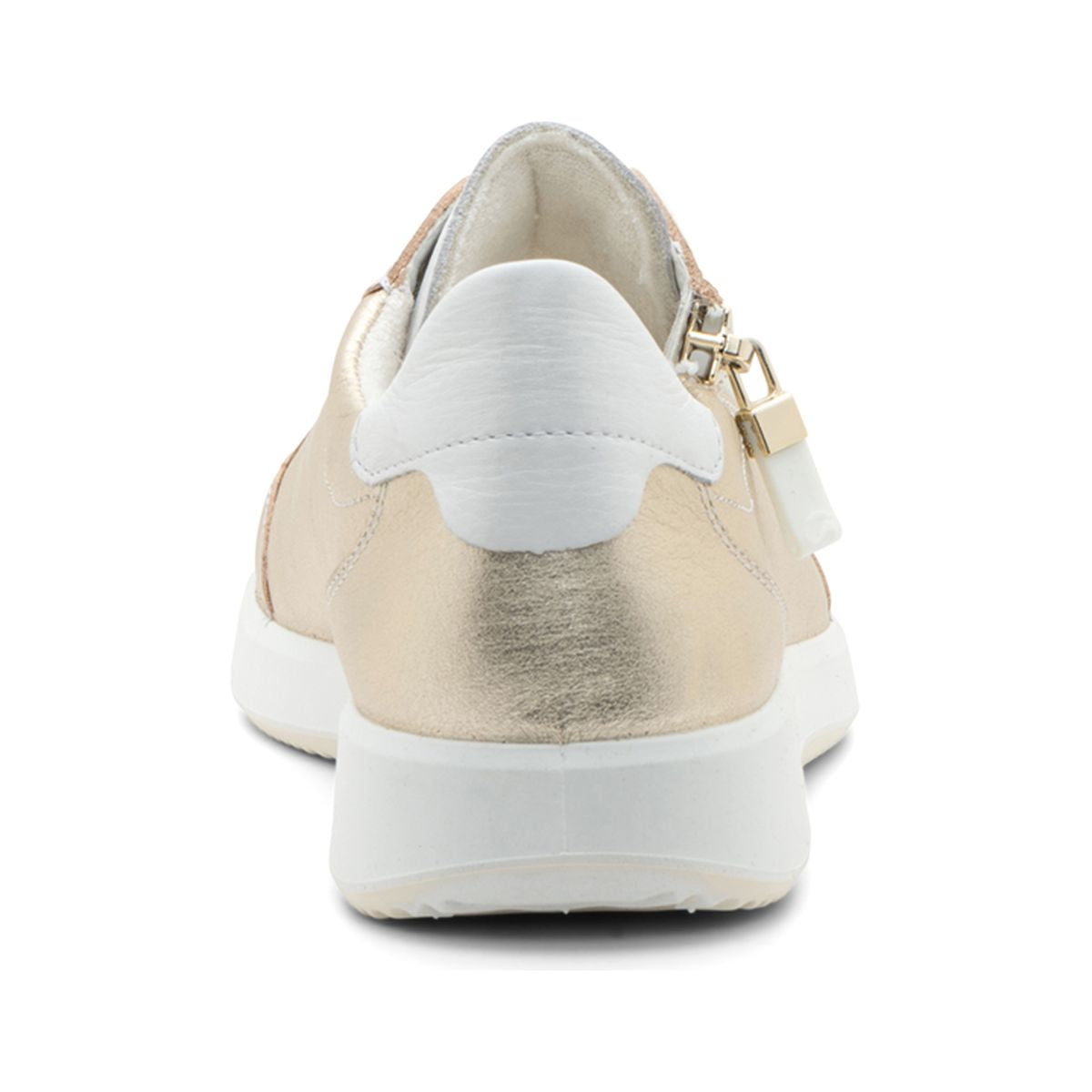 Ara Ramona Women's Zip Sneaker In Gold