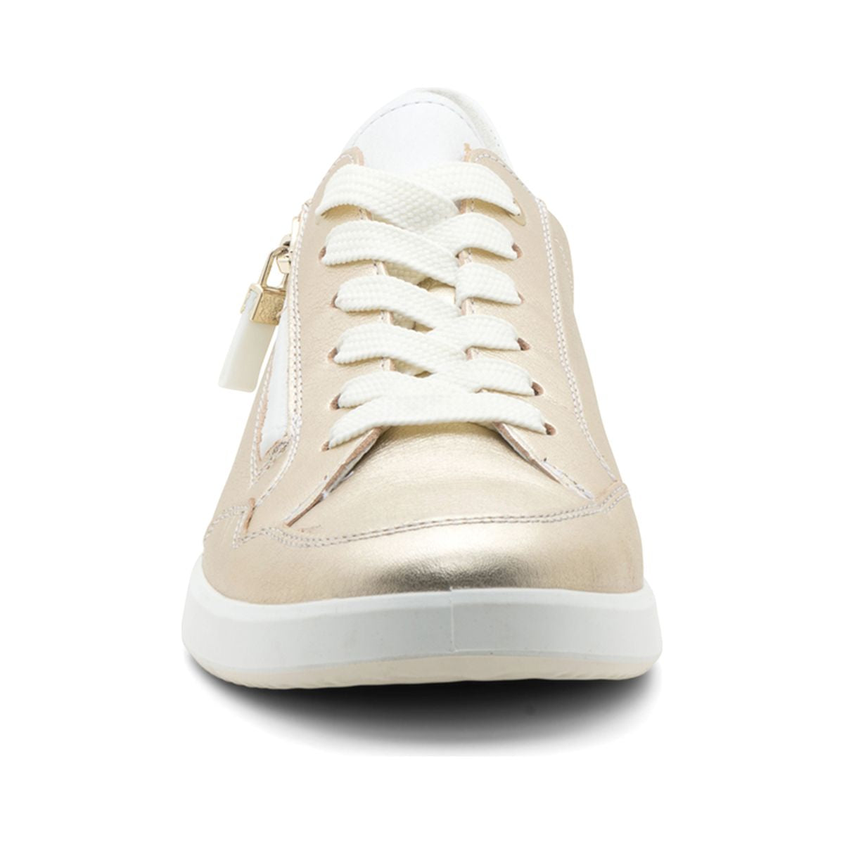 Ara Ramona Women's Zip Sneaker In Gold