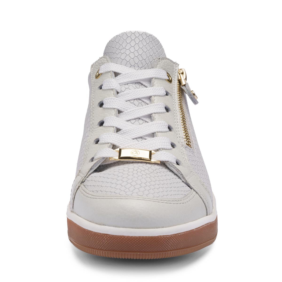 Ara Rei-Low Women's Zip Sneaker in Nebbia Weiss