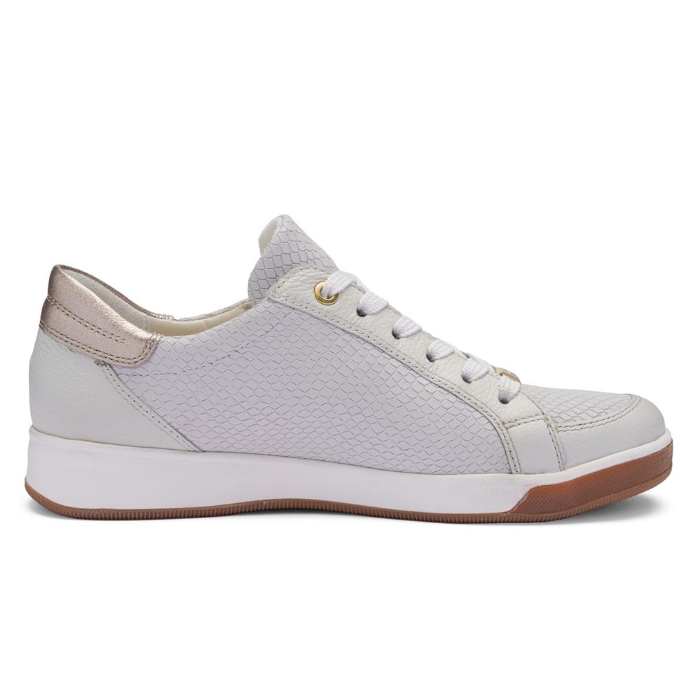 Ara Rei-Low Women's Zip Sneaker in Nebbia Weiss