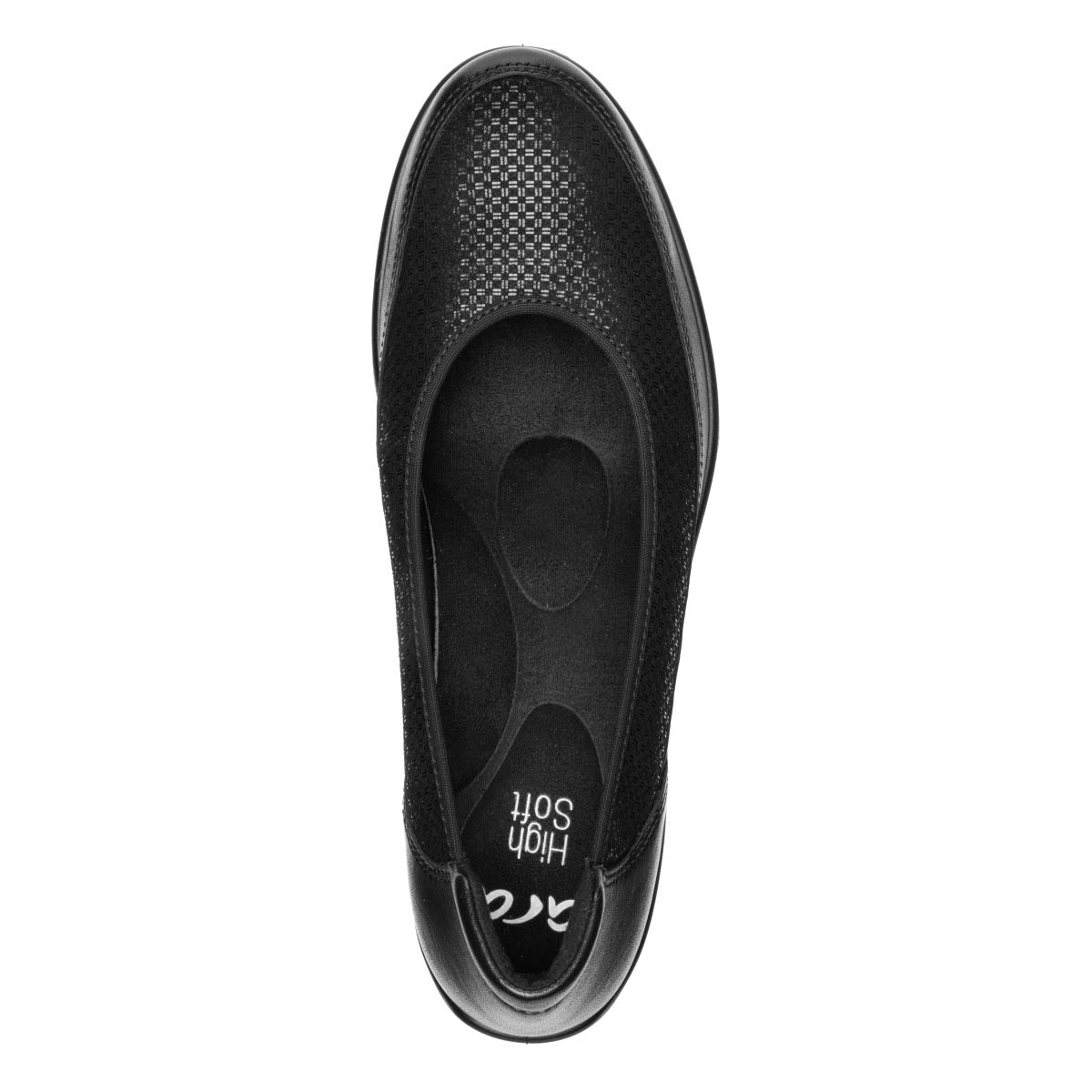 Ara Women's Zinnia Ballerina Slip On in Black