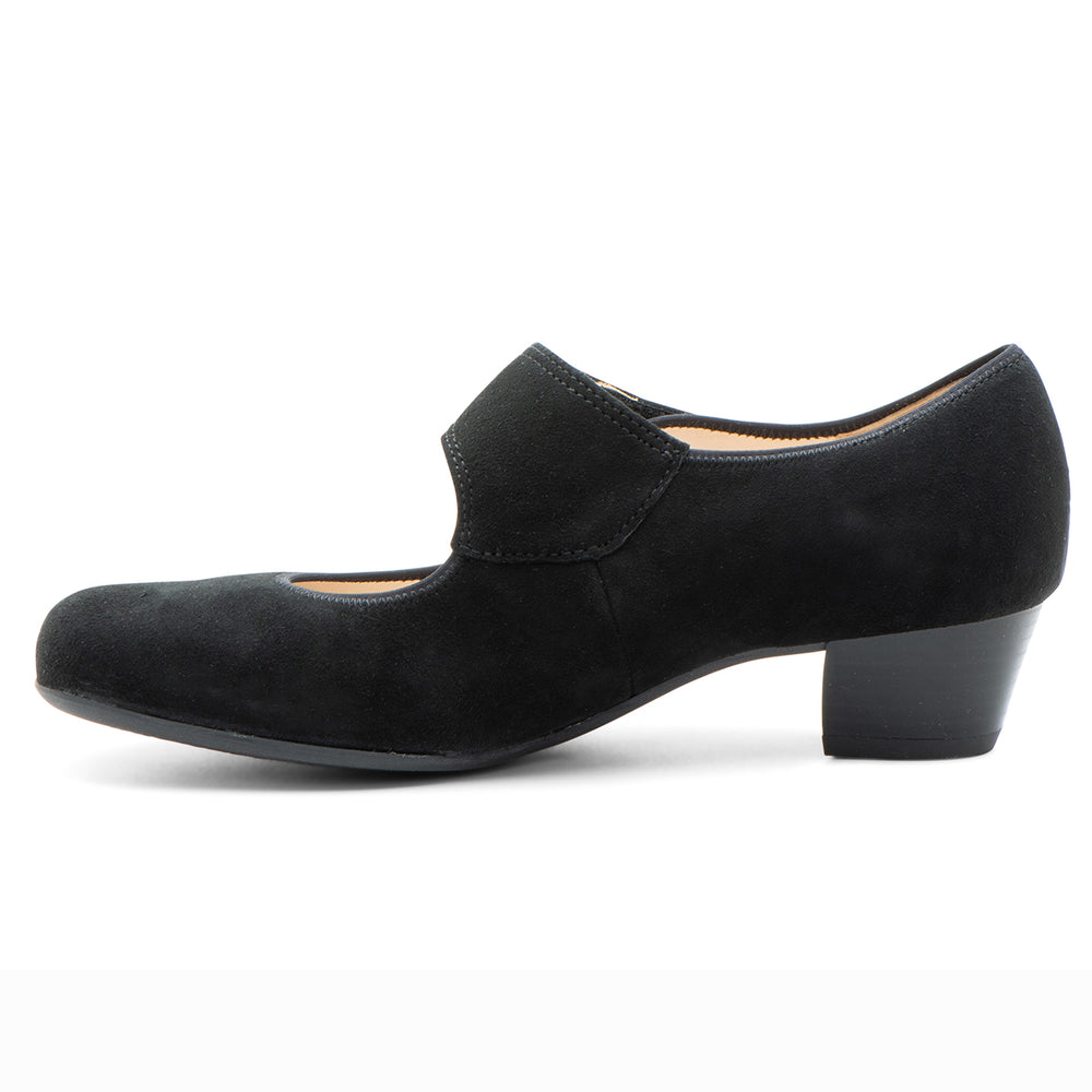 Ara Calico Women's Mary Jane Pump Suede in Black