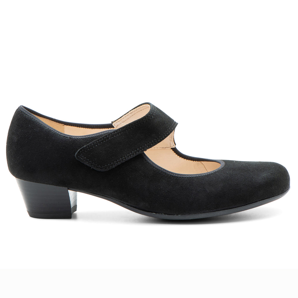 Ara Calico Women's Mary Jane Pump Suede in Black