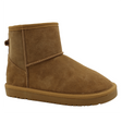 Camel-colored Arctic Muklu women's boot with a suede exterior and visible seams, ARCTIC-01