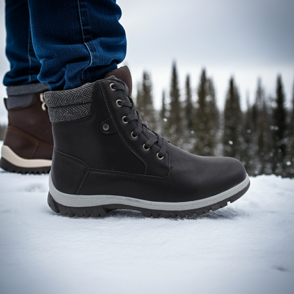 Men's Lace Up Zip Boots